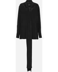 Givenchy - Scarf Silk Blouse - Lyst