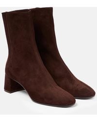 Aquazzura - Saint Honore Suede Ankle Boots - Lyst