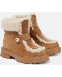 Jimmy Choo - Shea Shearling-Lined Suede Ankle Boots - Lyst