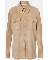 Gabriela Hearst - Irene Suede Overshirt - Lyst