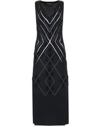 Y. Project Midikleid mit Wollanteil - Grau