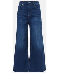 Citizens of Humanity - Lyra Cropped High-Rise Wide-Leg Jeans - Lyst