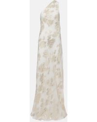 Alexandra Miro - Ava Silk-Blend Lame Maxi Dress - Lyst