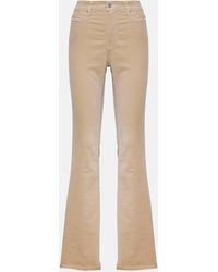 AG Jeans - Farrah Velvet Flared Pants - Lyst