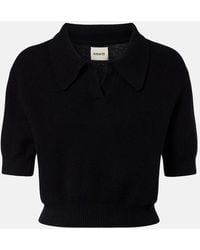 KHAITE - Leni Wool And Cashmere Top - Lyst
