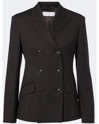 Max Mara - Double-Breasted Wool-Blend Blazer - Lyst