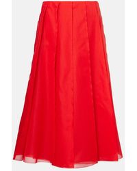Altuzarra - Silk Organza Midi Skirt - Lyst