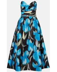 Rebecca Vallance - Ingrid Printed Midi Dress - Lyst