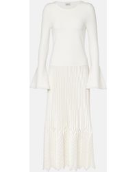 Jonathan Simkhai - Damoni Pleated Midi Dress - Lyst