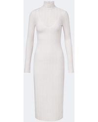Missoni - Zigzag Knitted Turtleneck Midi Dress - Lyst