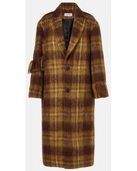 Loewe - Fringed Mohair And Wool Coat - Lyst