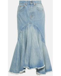 Vetements - Denim Midi Skirt - Lyst