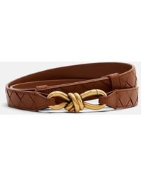 Bottega Veneta - Andiamo Intrecciato Leather Belt - Lyst