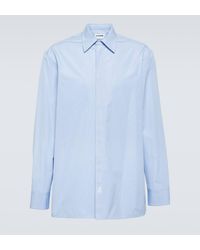 Jil Sander - Pinstriped Cotton Shirt - Lyst
