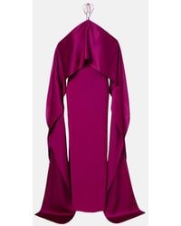 ‎Taller Marmo - Nan Draped Crepe Cady Gown - Lyst
