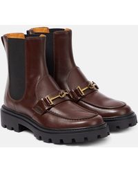 Tod's - T-ring Leather Chelsea Boots - Lyst
