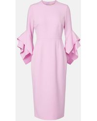 ROKSANDA - Ruffled Midi Dress - Lyst