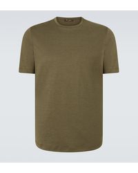 Loro Piana - Levo Silk And Cotton Jersey T-Shirt - Lyst
