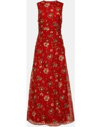 Sir. The Label - Reyes Printed Cotton And Silk Maxi Dress - Lyst