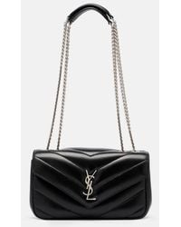 Saint Laurent - Schultertasche Loulou Small Aus Leder - Lyst