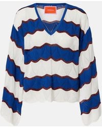 La DoubleJ - Hang Ten Striped Cotton-Blend Top - Lyst