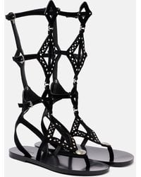 Isabel Marant - Boham Cutout Suede Gladiator Sandals - Lyst