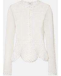 Erdem - Crochet Cotton Cardigan - Lyst