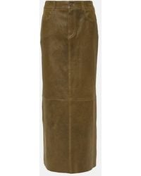 Stouls - Beth Leather Midi Skirt - Lyst