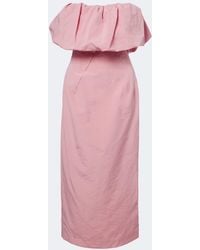 Magda Butrym - Cotton And Silk Corset Dress - Lyst