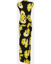 Diane von Furstenberg - Apollo Dress In Huge Painted Blossom Couch - Lyst