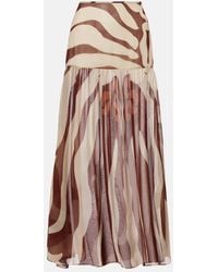 Johanna Ortiz - Printed Midi Skirt - Lyst
