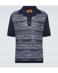 Missoni - Zig Zag Cotton-blend Polo Shirt - Lyst