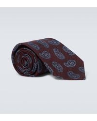 Etro - Cravate en soie a motif cachemire - Lyst