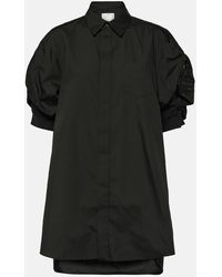 Sacai - Cotton-blend Poplin Shirt Dress - Lyst