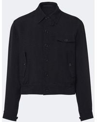Giorgio Armani - Jacquard Blouson Jacket - Lyst