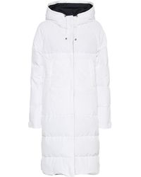 Max Mara Cotton D Reversible Down Coat - White