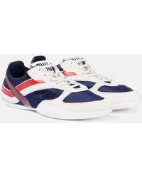 Miu Miu - Gymnasium Leather-Trimmed Sneakers - Lyst