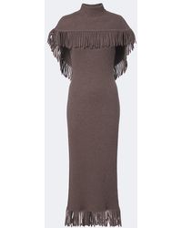 Jonathan Simkhai - Jordan Caped Wool And Cashmere Maxi Dress - Lyst