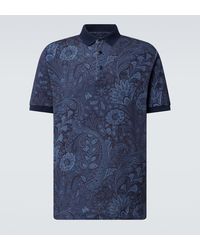 Etro - Polo De Algodon Con Paisley - Lyst