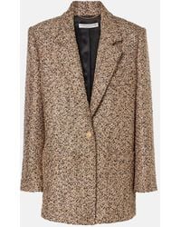 Alessandra Rich - Oversized Tweed Lame Blazer - Lyst