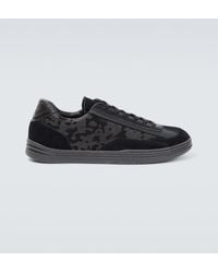 Stone Island - S0101 Leather And Canvas Sneakers - Lyst