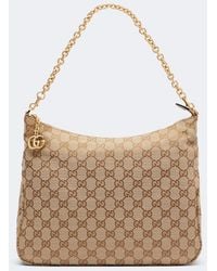 Gucci - Lady Lunetta Medium Gg Canvas Shoulder Bag - Lyst