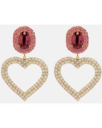 Magda Butrym - Crystal-Embellished Clip-On Earrings - Lyst