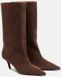 AMINA MUADDI - Fiona Suede Boots - Lyst