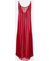Adriana Degreas - Holiday Open-Back Chiffon Maxi Dress - Lyst