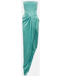 Alex Perry - Strapless Gathered Gown - Lyst