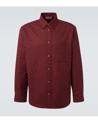 Gucci - Gg Canvas Cotton-Blend Shirt - Lyst