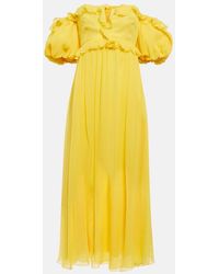 Giambattista Valli - Ruffle-Detail Off-Shoulder Dress - Lyst