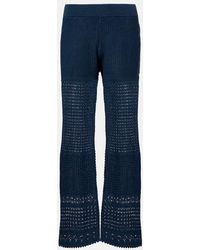 Eres - Embleme Open-Knit Straight Pants - Lyst