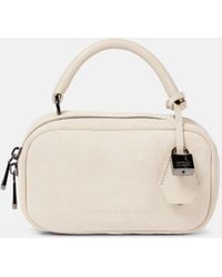 Brunello Cucinelli - Tote Foulard Mini Aus Veloursleder - Lyst